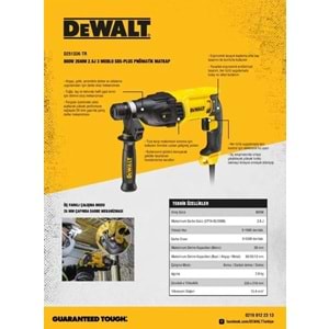 D25133K - 800W PNÖMATİK MATKAP SDS-PLUS DEWALT