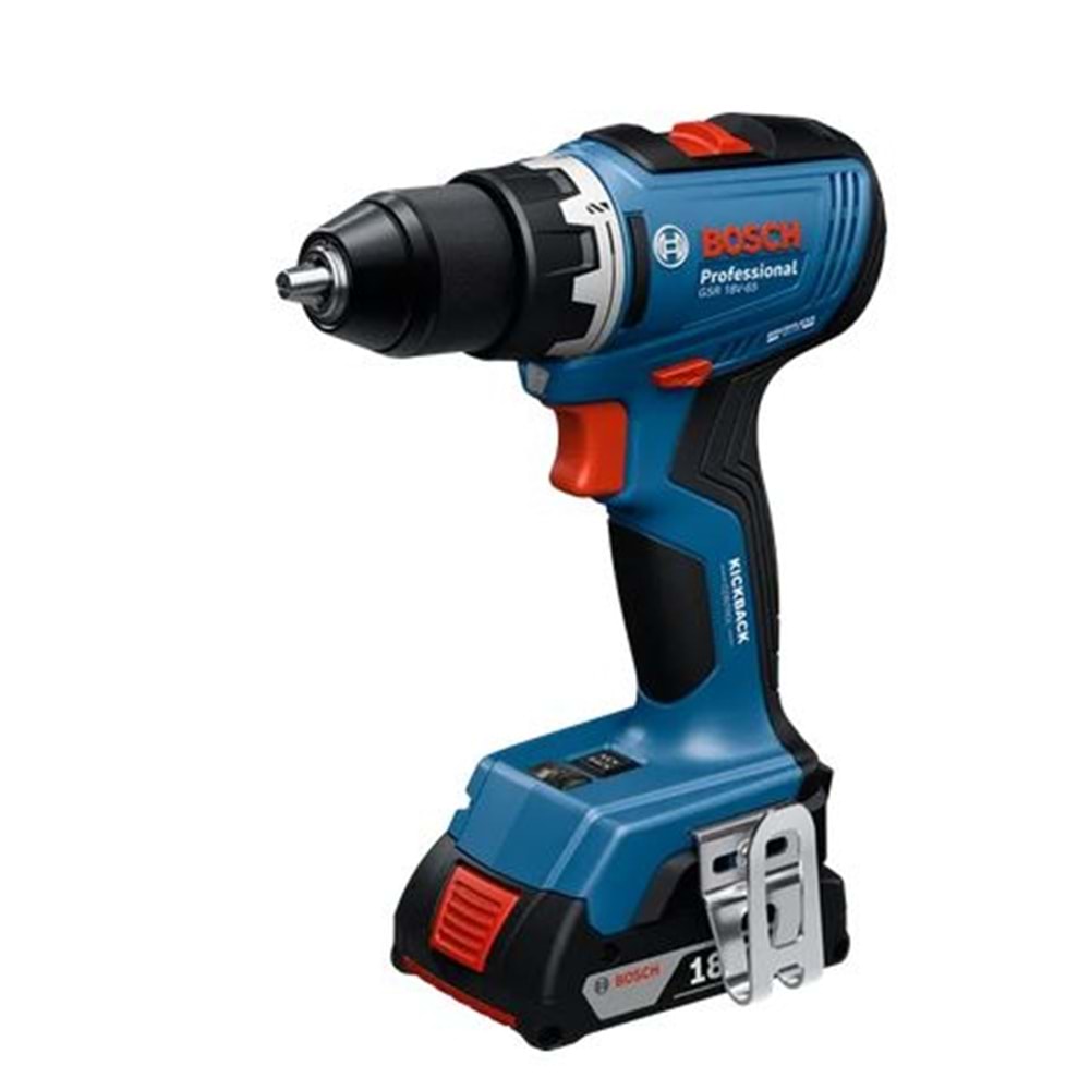BOSCH GSR 18V - 65 (2X2AH) AKÜLÜ VİDALAMA